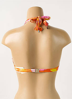 Haut de maillot de bain stretch haut soutien-gorge balconnet orange LISE CHARMEL femme