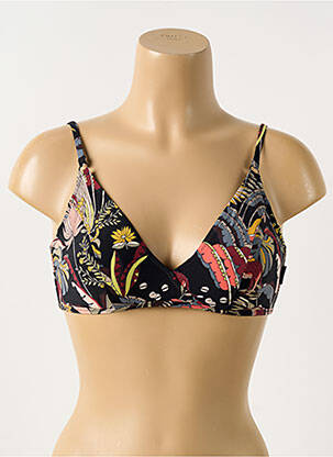 Haut de maillot de bain stretch haut soutien-gorge emboitant noir ROSA FAIA femme