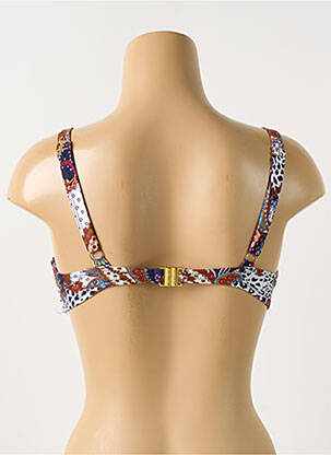 Haut de maillot de bain stretch haut soutien-gorge emboitant bleu PROMISE femme