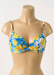 Haut de maillot de bain stretch haut soutien-gorge nageur bleu LISE CHARMEL femme