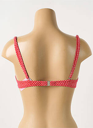 Haut de maillot de bain stretch haut soutien-gorge emboitant rouge ANTIGEL femme