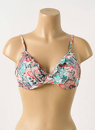 Haut de maillot de bain stretch haut soutien-gorge emboitant orange WATERCULT femme