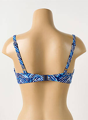 Haut de maillot de bain stretch haut soutien-gorge emboitant bleu CLEO BY PANACHE femme