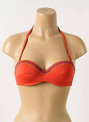 Haut de maillot de bain orange ANTIGEL pour femme seconde vue