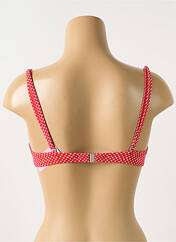 Haut de maillot de bain rouge ANTIGEL pour femme seconde vue