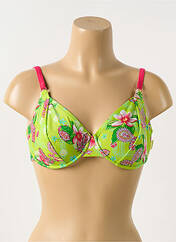 Haut de maillot de bain vert BEACH SECRET pour femme seconde vue