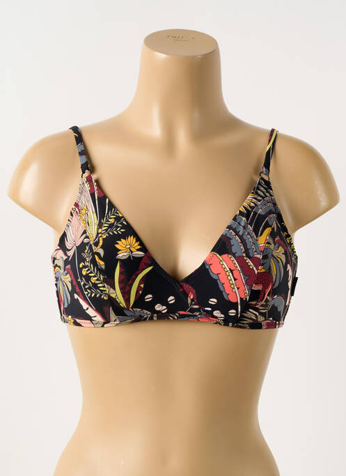 Haut de maillot de bain stretch haut soutien-gorge emboitant noir ROSA FAIA femme