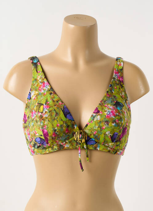 Haut de maillot de bain vert ANTIGEL pour femme