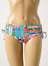 Bas de maillot de bain imprimé tie and dye culotte rose ROSA FAIA femme