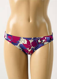 Bas de maillot de bain imprimé fleurs culotte violet AUBADE femme