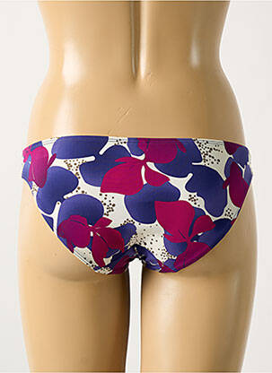 Bas de maillot de bain imprimé fleurs culotte violet AUBADE femme
