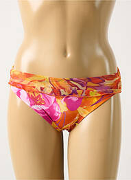 Bas de maillot de bain imprimé fleurs culotte orange LISE CHARMEL femme