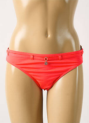 Bas de maillot de bain stretch culotte orange GRAIN DE SABLE femme