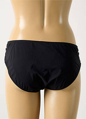 Bas de maillot de bain effet matière satinée culotte noir LIVIA femme
