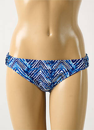 Bas de maillot de bain tissage satiné culotte bleu CLEO BY PANACHE femme
