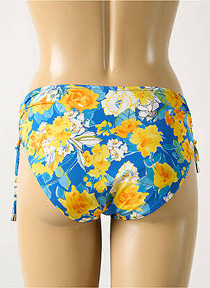 Bas de maillot de bain imprimé fleurs culotte jaune LISE CHARMEL femme