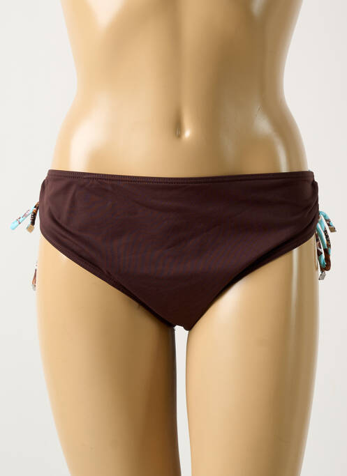 Bas de maillot de bain marron SUN PLAYA pour femme