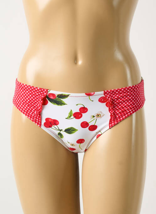 Bas de maillot de bain rouge ANTIGEL pour femme