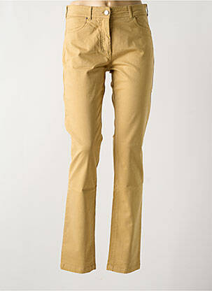 Pantalon slim tissage popeline taille normale beige PAUL BRIAL femme