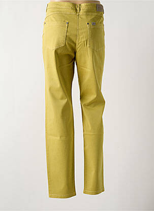 Pantalon slim tissage popeline taille normale vert JOCAVI femme