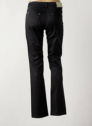 Pantalon droit tissage popeline taille normale noir PAUL BRIAL femme