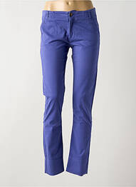 Pantalon chino tissage popeline taille normale violet LE PETIT BAIGNEUR femme