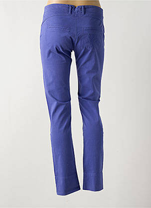 Pantalon chino tissage popeline taille normale violet LE PETIT BAIGNEUR femme