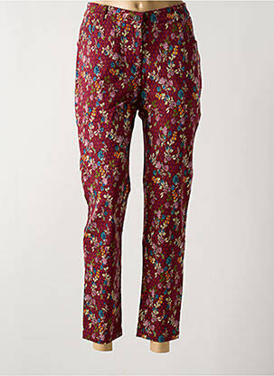 Jeans coupe slim stretch taille normale rouge AGATHE & LOUISE femme