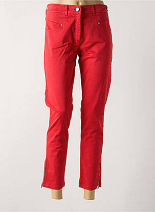 Jeans coupe slim stretch taille normale rouge PAUL BRIAL femme