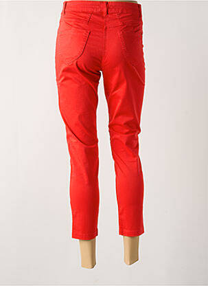 Pantalon 7/8 stretch taille normale rouge PAUL BRIAL femme