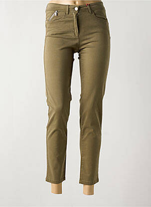 Pantalon 7/8 stretch taille normale vert JOCAVI femme