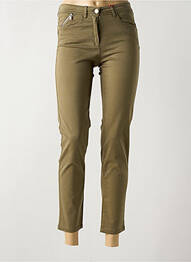 Pantalon 7/8 stretch taille normale vert JOCAVI femme