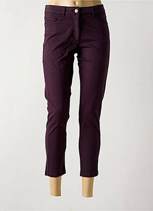 Pantalon 7/8 stretch taille normale violet PAUL BRIAL femme