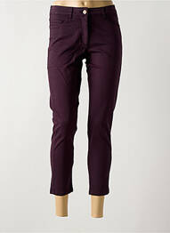 Pantalon 7/8 stretch taille normale violet PAUL BRIAL femme