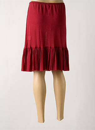 Jupon /fond de robe coupe évasée rouge MALOKA femme