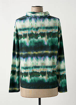 Sous-pull stretch manches longues vert SEE THE MOON femme