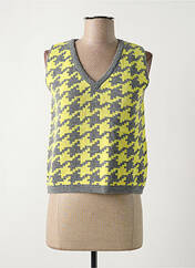 Pull jaune SEE THE MOON pour femme seconde vue