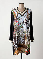 Robe courte noir MALOKA pour femme seconde vue