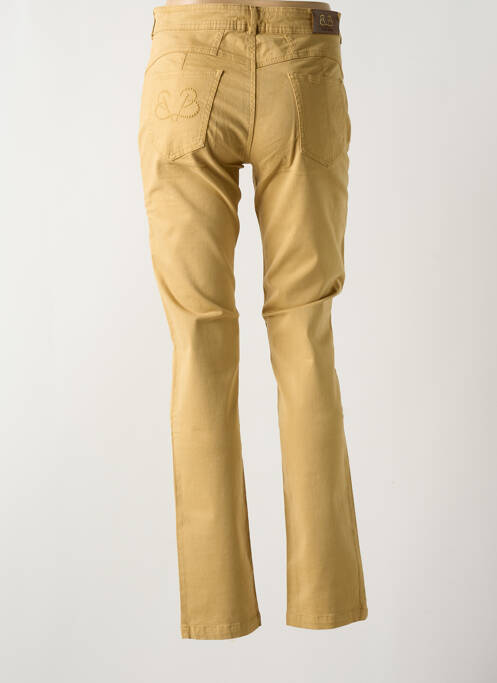 Pantalon slim tissage popeline taille normale beige PAUL BRIAL femme