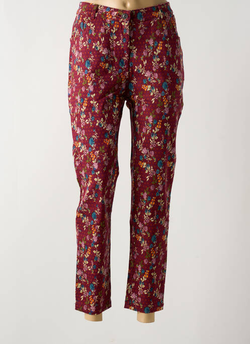 Jeans coupe slim stretch taille normale rouge AGATHE & LOUISE femme
