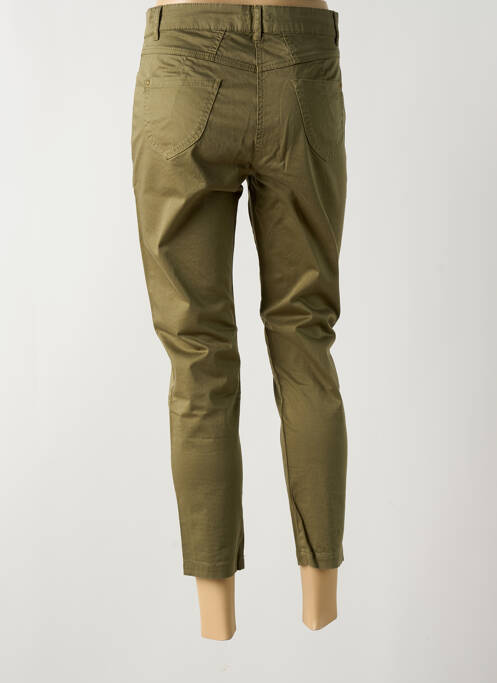 Pantalon 7/8 stretch taille normale vert PAUL BRIAL femme