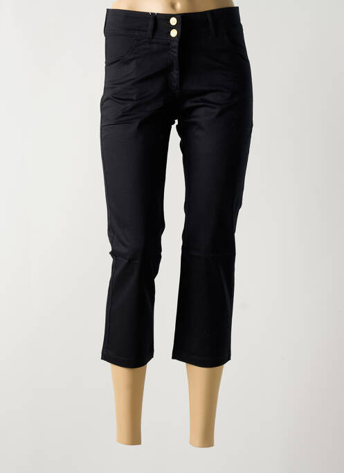 Pantacourt stretch taille normale noir PAUL BRIAL femme