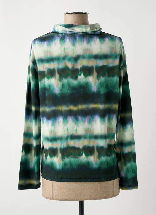 Sous-pull stretch manches longues vert SEE THE MOON femme