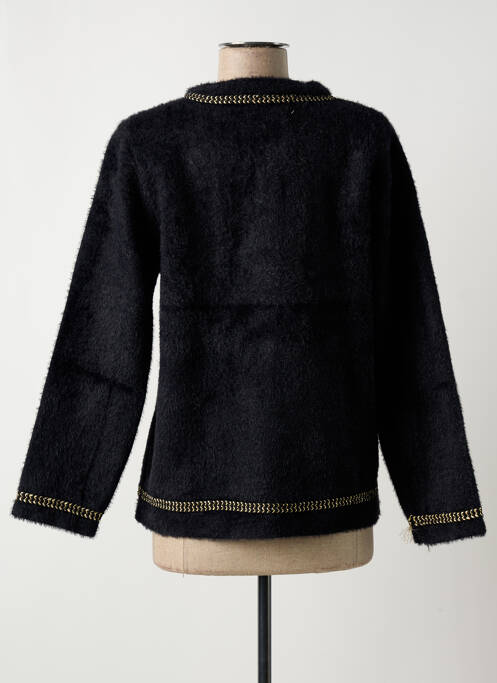 Gilet manches longues noir FRIME pour femme