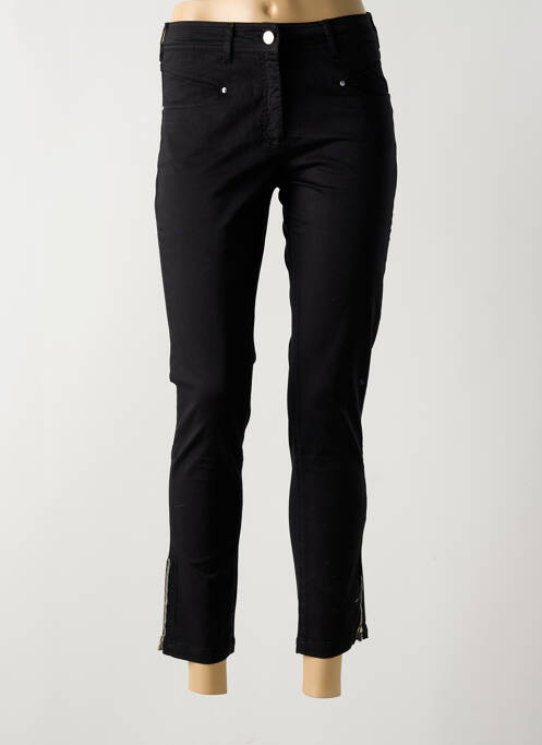 Jeans coupe slim noir PAUL BRIAL pour femme