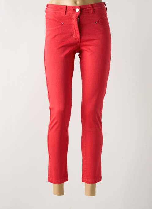 Jeans coupe slim rouge PAUL BRIAL pour femme