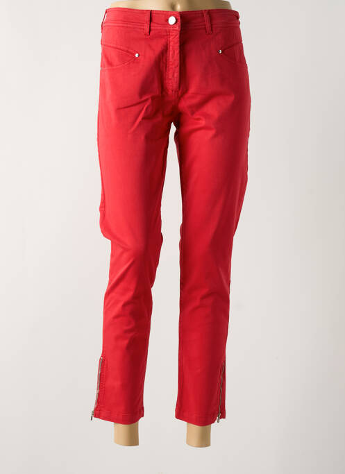 Jeans coupe slim rouge PAUL BRIAL pour femme