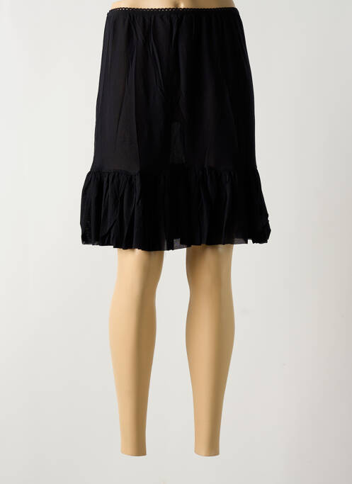 Jupon /Fond de robe noir MALOKA pour femme
