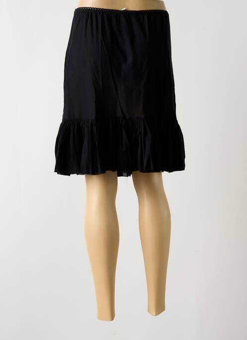 Jupon /Fond de robe noir MALOKA pour femme