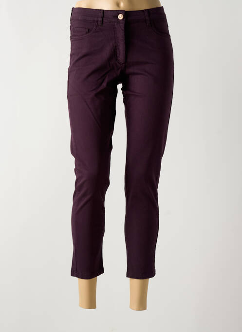 Pantalon 7/8 violet PAUL BRIAL pour femme